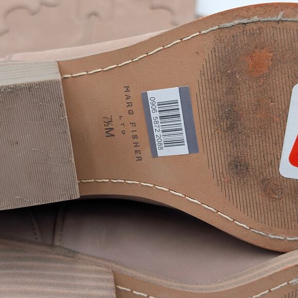 Marc Fisher Hilaria Pointed Toe Western Boots Women's Taupe Size US7.5M EU38 - Picture 9 of 13